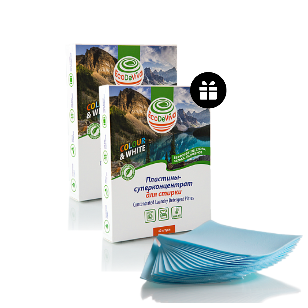 КОНЦЕНТРИРАНИ ЛИСТОВЕ ЗА ПРАНЕ „ECODEVIVA“ 1=2